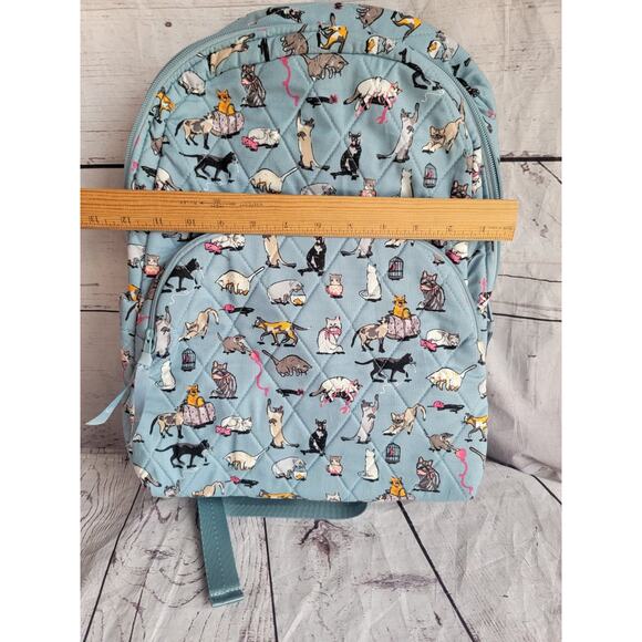 VERA BRADLEY Cats Meow Arona Large Full Size Essential Backpack New School Bag - Picture 11 of 13